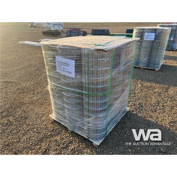 (9) ROLLS 4 FT. X 100 FT. GALVANIZED WIRE MESH