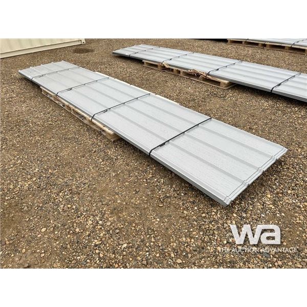 (60) 16 FT. GREY STEEL ROOFING