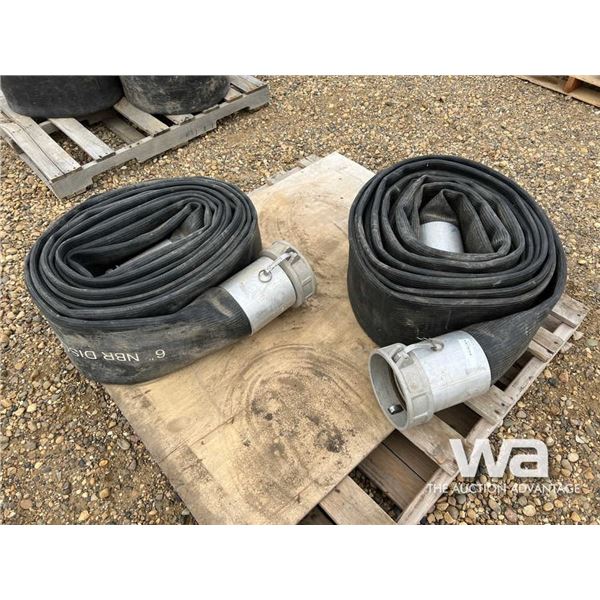 (2) 6" NBR DISCHARGE HOSE