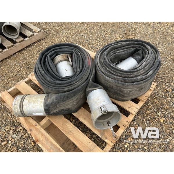 (2) 6" NBR DISCHARGE HOSE