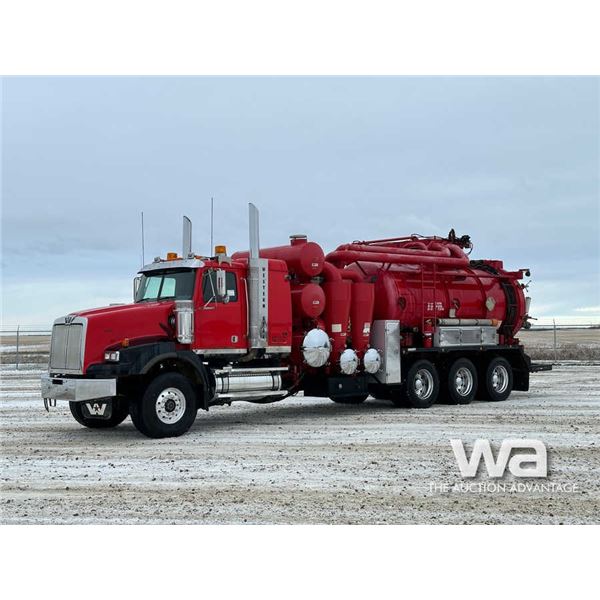 2007 WESTERN STAR TRI DRIVE HYDRO VACUUM TRUCK