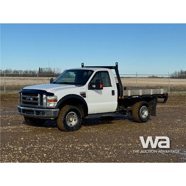 2008 FORD F250 XLT SINGLE CAB FLATBED PICKUP