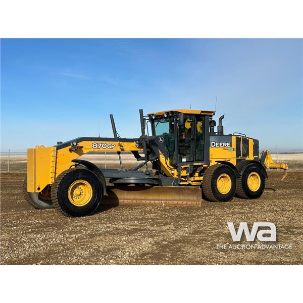 2018 JOHN DEERE 870GP MOTOR GRADER