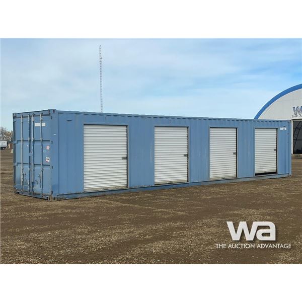 8 X 40 FT. SHIPPING CONTAINER W/SIDE SLIDING DOORS