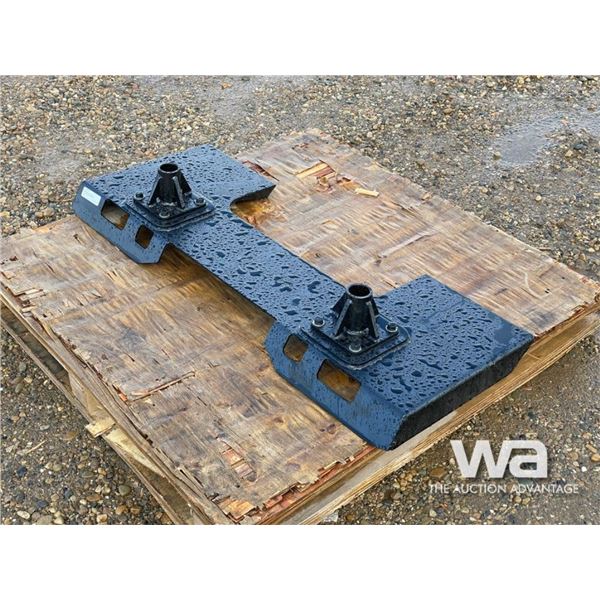 SKID STEER BALE FORK PLATE
