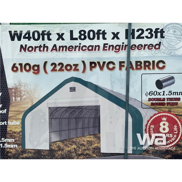 40 X 80 X 23 FT. DOUBLE TRUSS STORAGE BUILDING