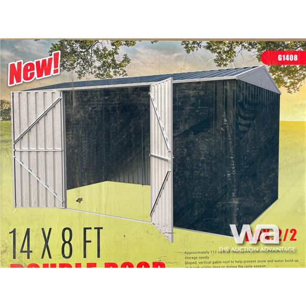 14 X 8 FT. METAL GARDEN SHED