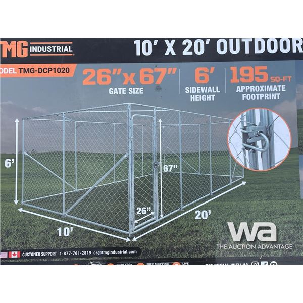 TMG 10 X 20 FT. OUTDOOR DOG KENNEL