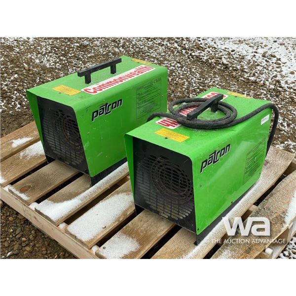 (2) PATRON EQ ELECTRIC CONSTRUCTION HEATERS