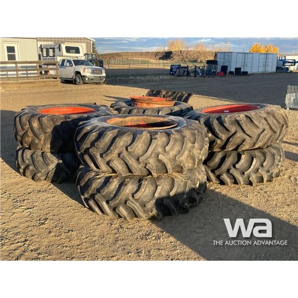 (8) 20.8 34R GOODYEAR DYNATORQUE TRACTOR TIRES