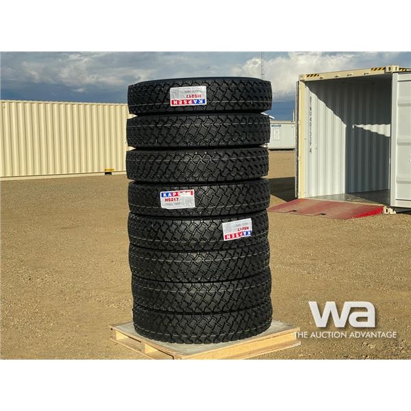 (8) KAPSEN 11R24.5 16PR TRUCK TIRES