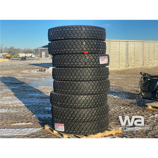(8) KAPSEN 11R24.5 16PR TRUCK TIRES