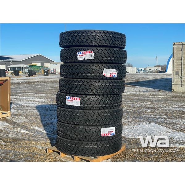 (8) KAPSEN 11R24.5 16PR TRUCK TIRES