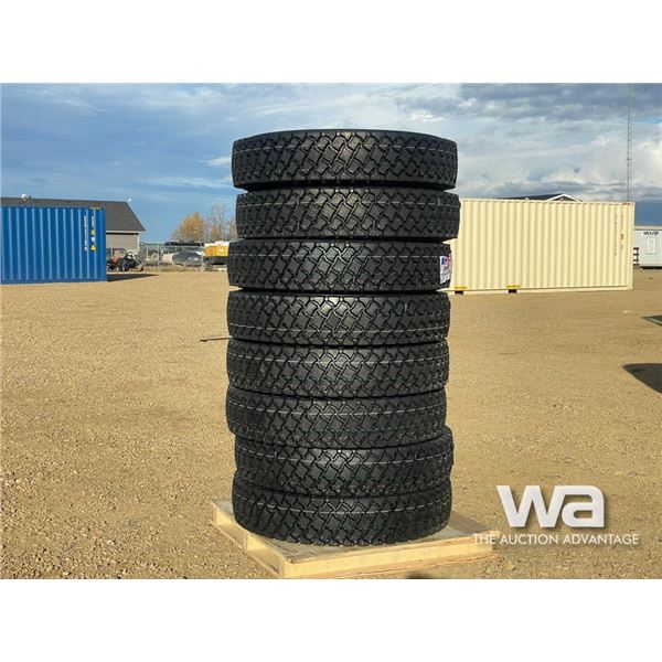 (8) KAPSEN 11R24.5 16PR TRUCK TIRES