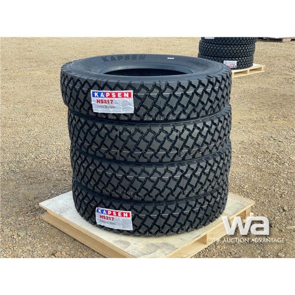 (4) KAPSEN 11R24.5 16PR TRUCK TIRES