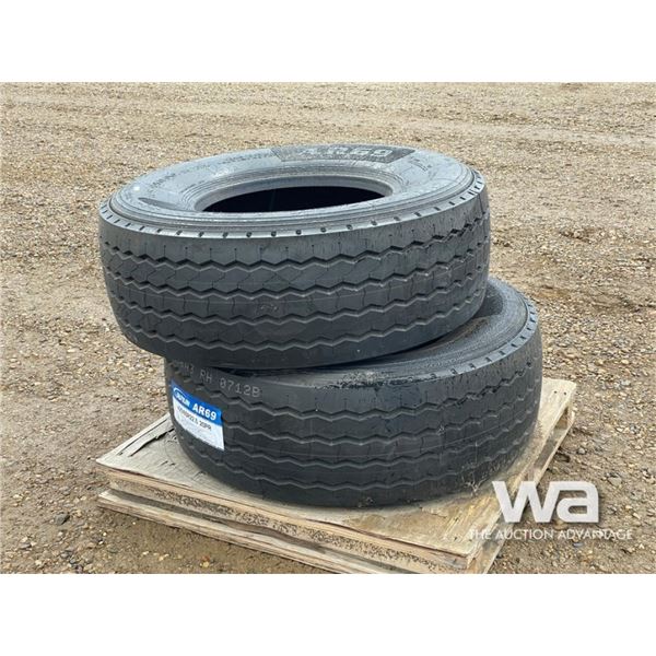(2) DURUN 425/65R22.5 20PR TIRES