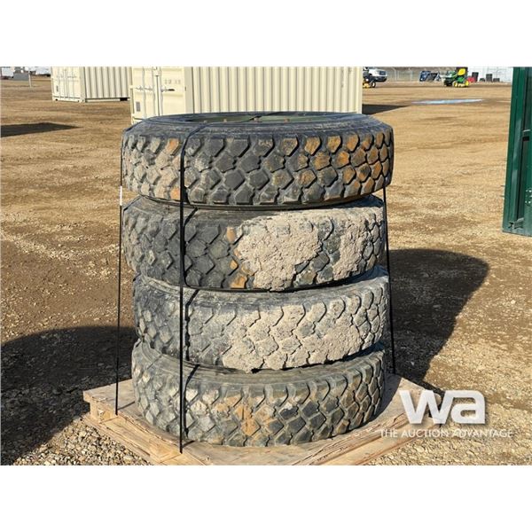 (4) MICHELIN 11.00R20 TIRES & RIMS