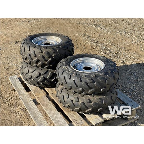 (4) DUNLOP QUAD TIRES & RIMS
