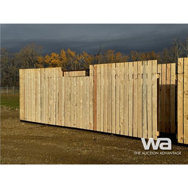 (2) FREESTANDING 24 FT. WINDBREAK PANELS