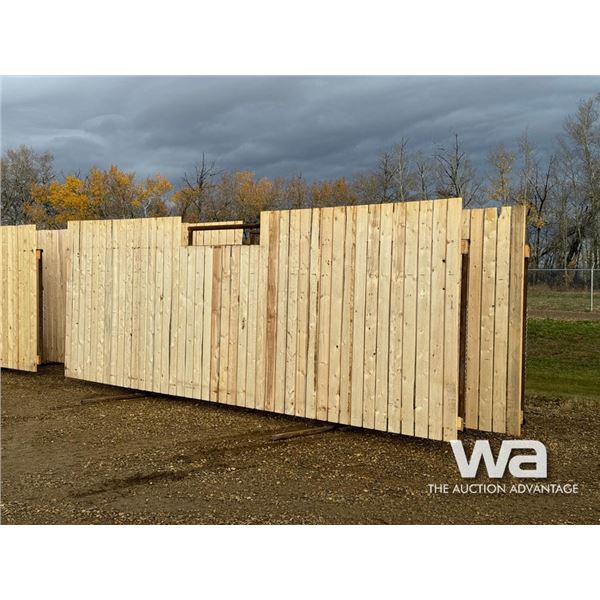 (2) FREESTANDING 24 FT. WINDBREAK PANELS