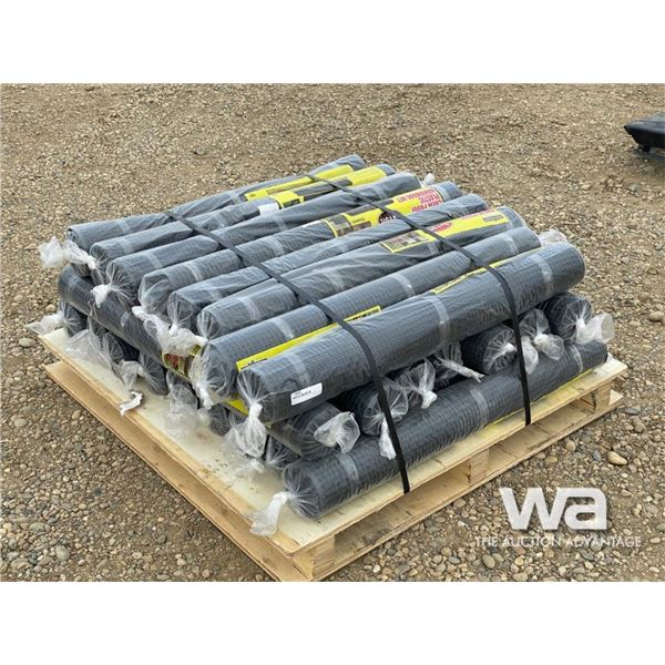 (24) ROLLS OF CHEW PROOF PLASTIC HARDWARE NET