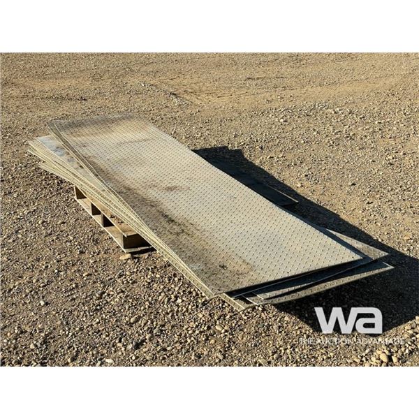 (15) 30 IN. BY 10 FT. ALUMINUM CHECKER PLATE