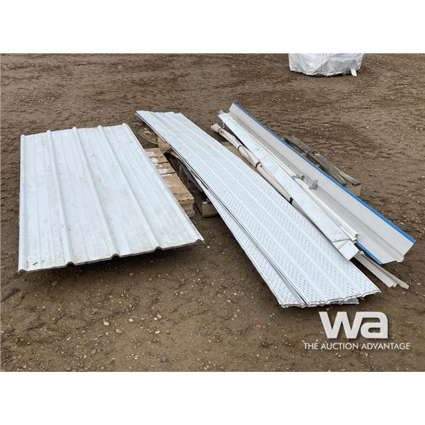 (12) SHEETS OF TIN & MISC. ROOF SUPPLIES