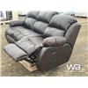 Image 5 : RECLINGING LEATHER SOFA