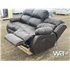 Image 6 : RECLINGING LEATHER SOFA