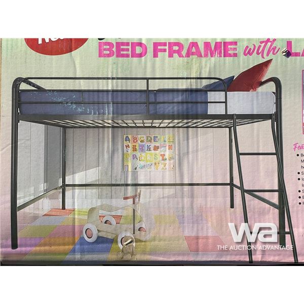 LOFT BUNK BED FRAME W/LADDER