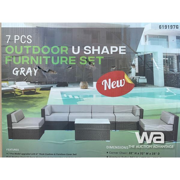 (7) PCS OUTDOOR FURNITURE SET