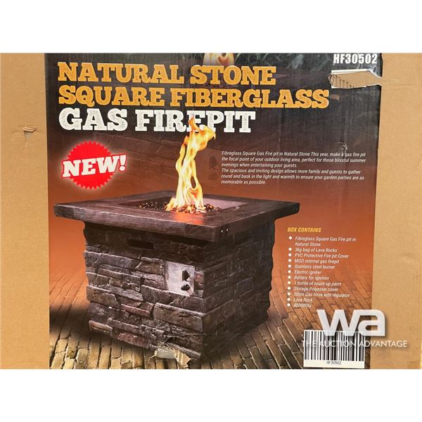 NATURAL STONE GAS FIREPIT
