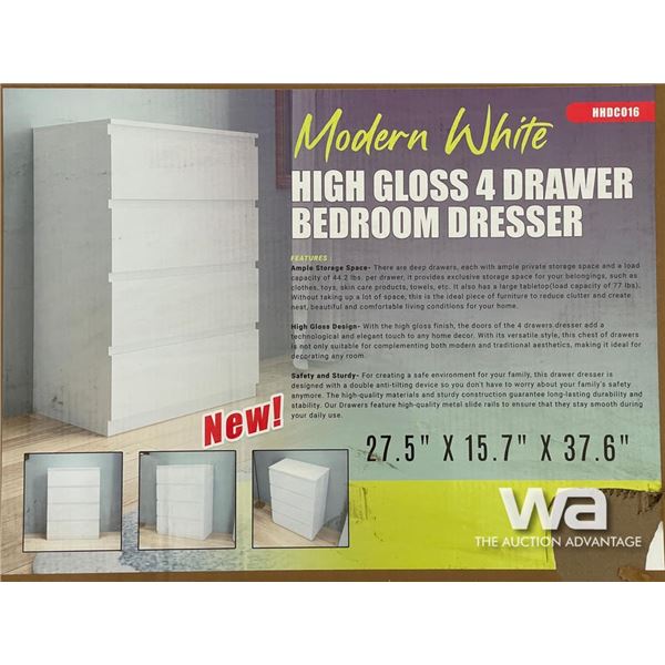 4 DRAWER BEDROOM DRESSER