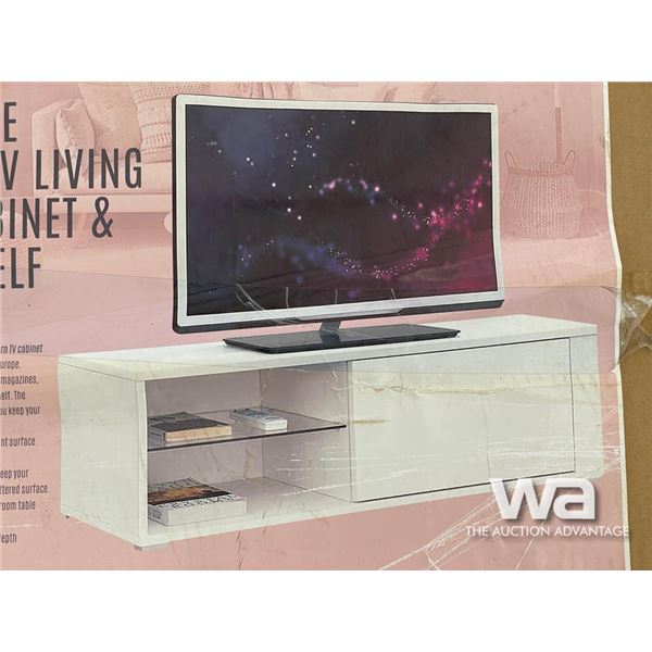 TELEVISION STAND W/CABINETS