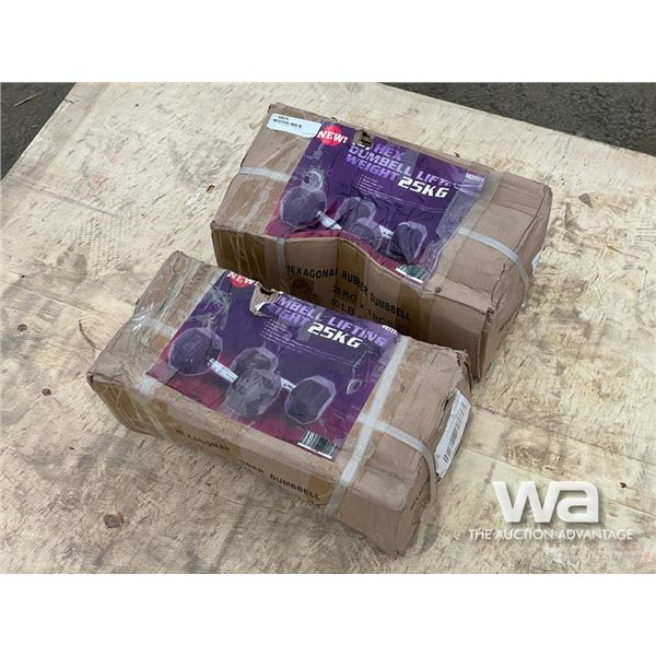 25 KG. HEX DUMBELL WEIGHTS