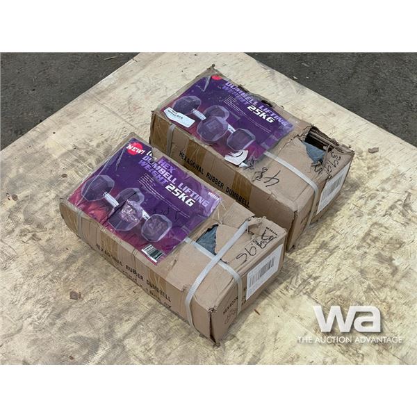 25 KG. HEX DUMBELL WEIGHTS