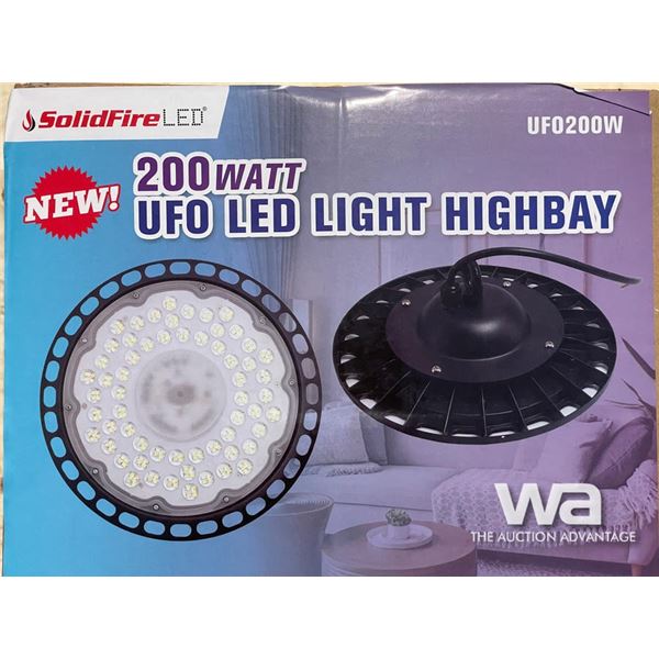 (4) 200W UFO LED LIGHTS