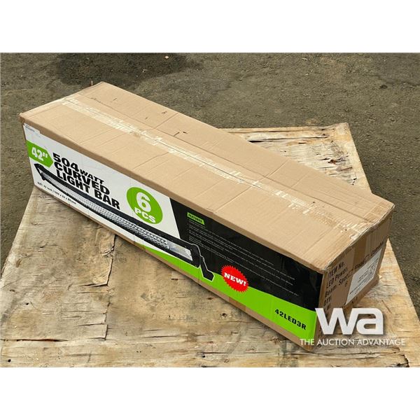 (6) PCS. 42 IN. 504W CURVED LIGHT BAR