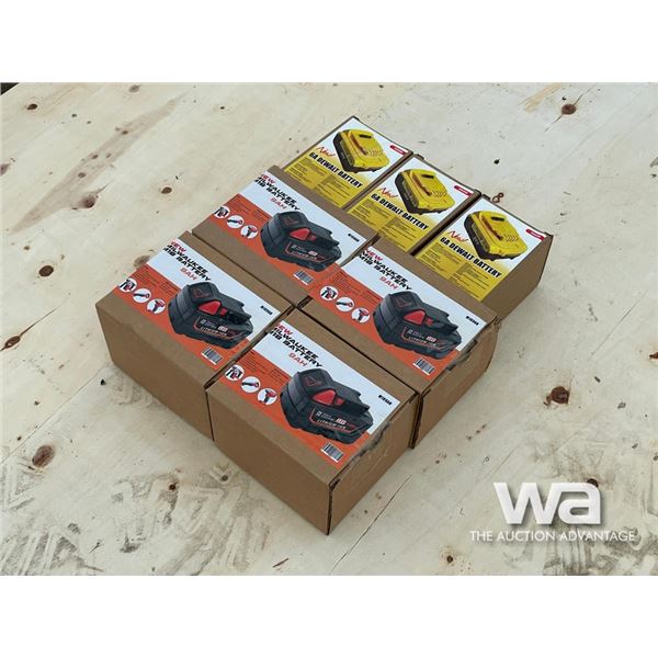 MILWAUKEE & DEWALT BATTERIES