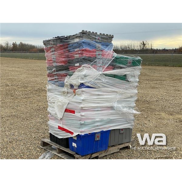 QTY. OF PLASTIC TUBS