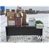 Image 15 : OFFICE DESK W/MISC HOUSEHOLD ITEMS
