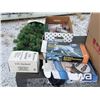 Image 6 : OFFICE DESK W/MISC HOUSEHOLD ITEMS