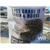 Image 1 : (3) PCS 70 GRADE CHAIN W/ GRAB HOOKS
