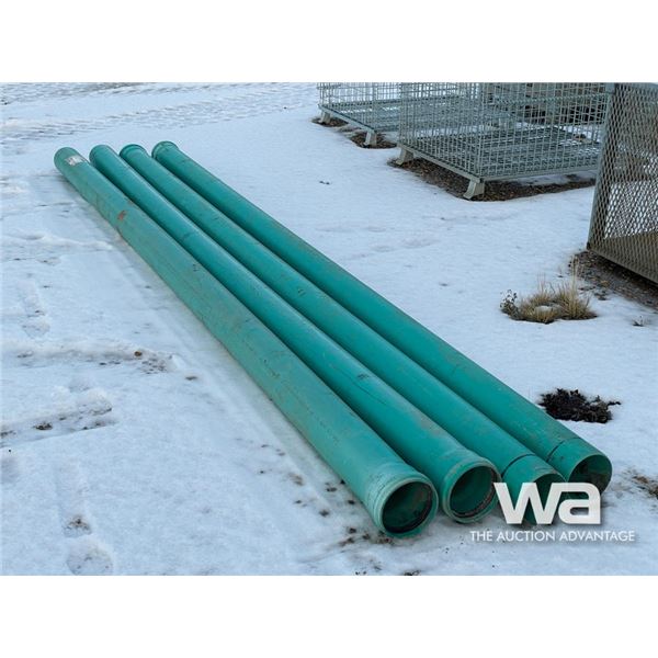(4) 6 IN. X 13 FT. PLASTIC SEPTIC PIPES