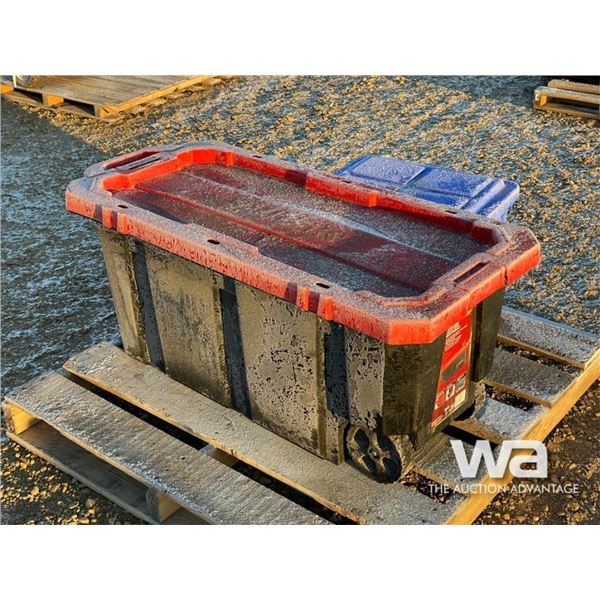 (2) BINS OF FIRE RETARDANT CLOTHING & RESIPIRATORS