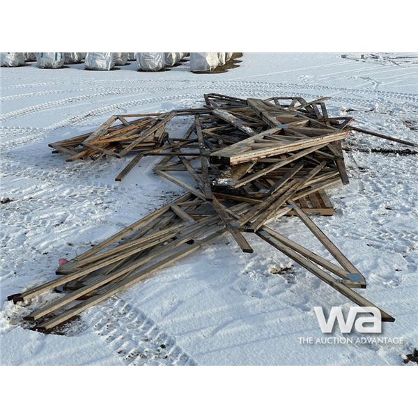 QTY OF VARIOUS ROOF TRUSSES