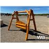 Image 3 : CUSTOM LOG 2 PERSON PATIO SWING