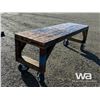 Image 4 : 94 IN. X 29 IN. WOOD WORK BENCH ON WHEELS