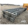 Image 4 : (12) 5X16 FT. GREY LIVESTOCK PANELS