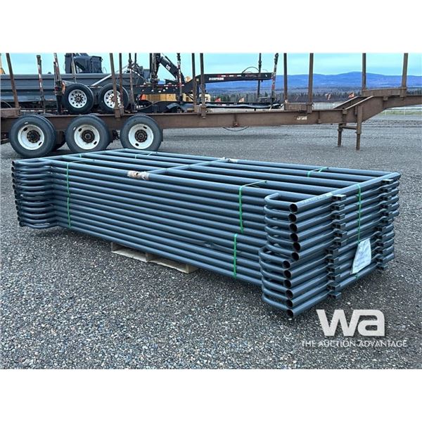 (12) 5X12 FT GREY LIVESTOCK PANELS
